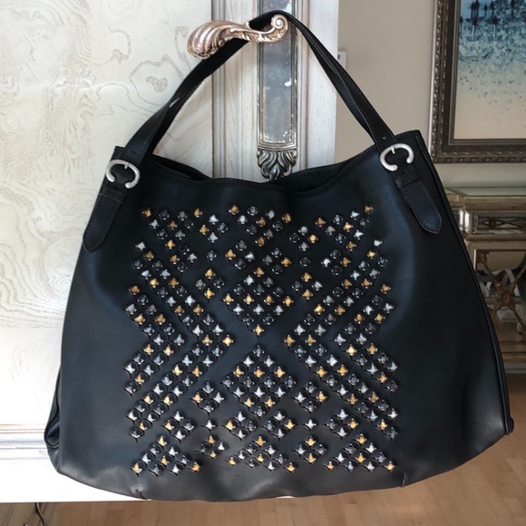 Gianfranco Ferre Handbags - NWOT Gianfranco FERRE Italian Leather Embell. Bag